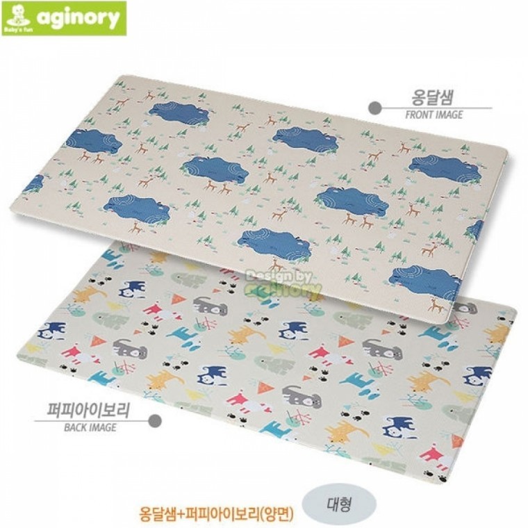Agonori เสื่อในห้องเด็ก Ongdalsam Puppy Ivory (สองด้าน) (ขนาดใหญ่)