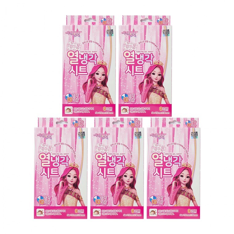Secret Jouju แผ่นเจลลดไข้ 6 แผ่น x 5 ชิ้น แผ่นคูลลิ่ง