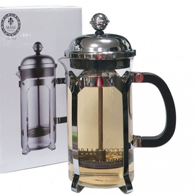 ที่กรองกาแฟ ที่ดริป French Press Massi สีเงิน 800 มล.