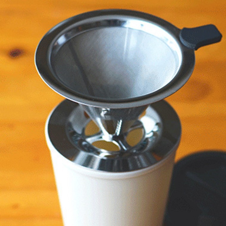ที่ดริปกาแฟสแตนเลสแบบ Pour-over ที่กรองกาแฟแบบถาวร