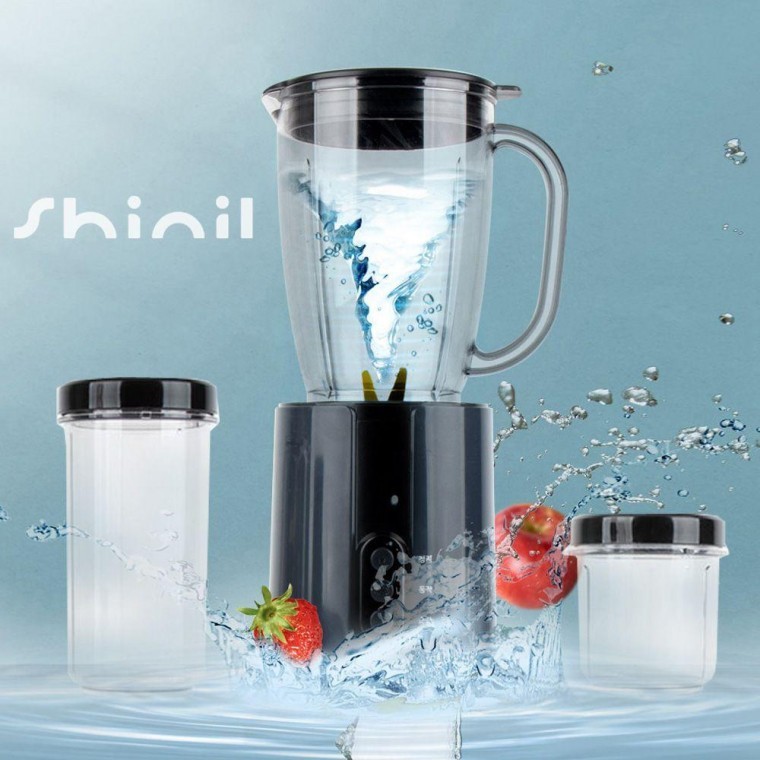 Shinil 820 เครื่องปั่นฝาปิดอเนกประสงค์ มอเตอร์ทรงพลัง ใบมีดไทเทเนียม