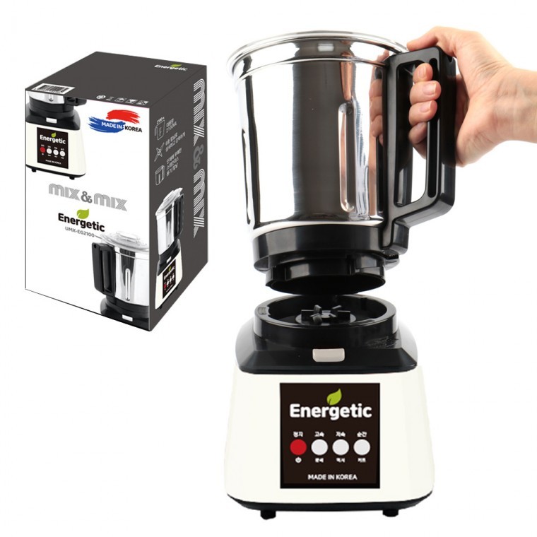 Energetic 2100 เครื่องปั่นสเตนเลสความจุขนาดใหญ่ Mix & Mix จากเกาหลี