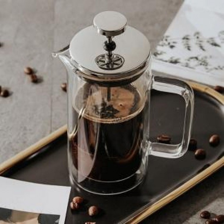 เครื่องชงชาและกาแฟ French Press แก้วทนความร้อน 2 ชั้น PURE Coffee