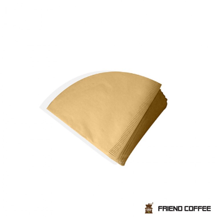 กระดาษกรองกาแฟทรงกลมสำหรับที่ดริป 3-4 ท่าน 100 แผ่น