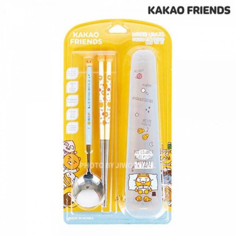 ชุดกล่องช้อนส้อมแบบสลิมพร้อมฟิกเกอร์ Kakao Baobab - Ryan