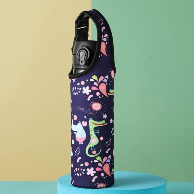 ซองกระติกน้ำ Neoprene สีน้ำเงินไดโนเสาร์ 9025D