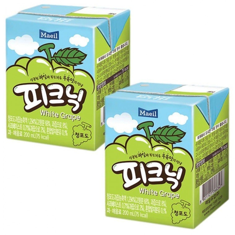 Maeil Picnic Green Grape 200ml 24 แพ็ค