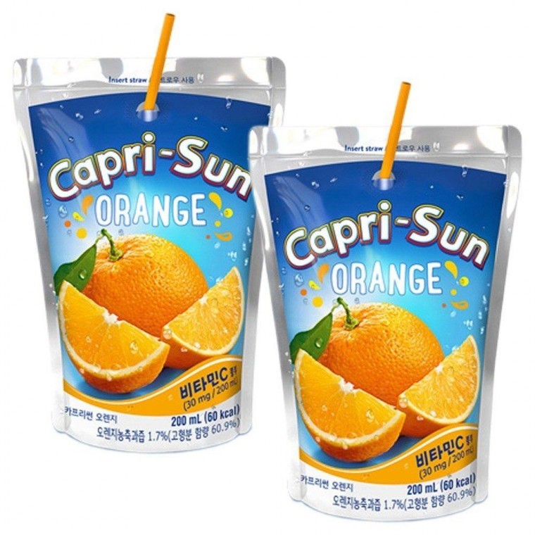 Capri-Sun Orange 200ml x 20 ชิ้น (10 ชิ้น x 2 กล่อง)