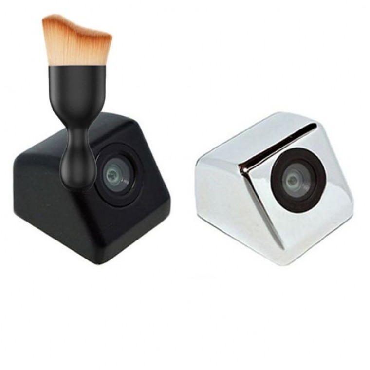 ชุดแปรงปัดฝุ่นกล้องถอยหลังรถยนต์ เส้นนำจอด CCD 12V 2 สีอเนกประสงค์