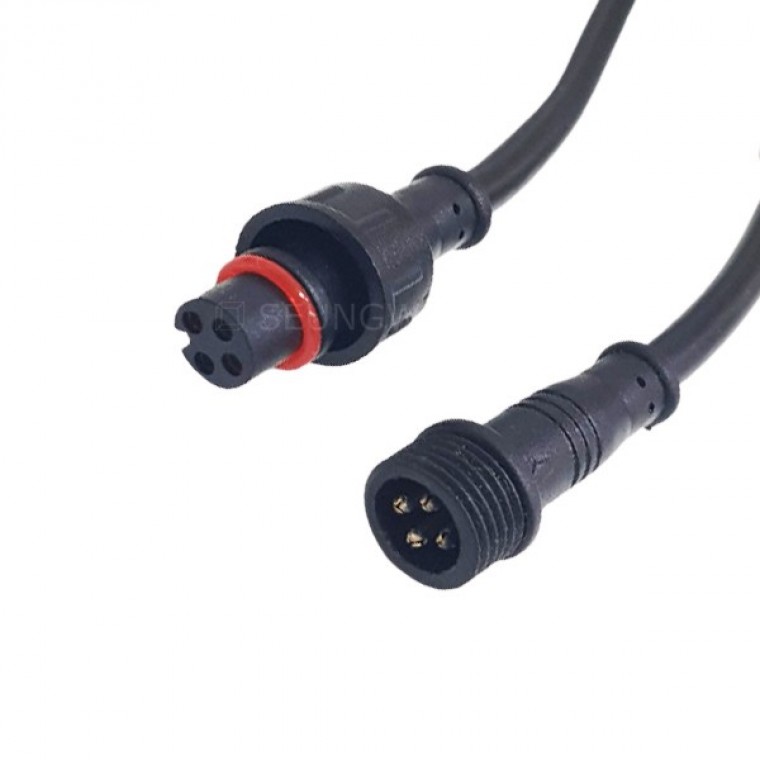 ขั้วต่อกันน้ำ SB0008 4Px0.3 สายเคเบิลหล่อแบบวงกลม