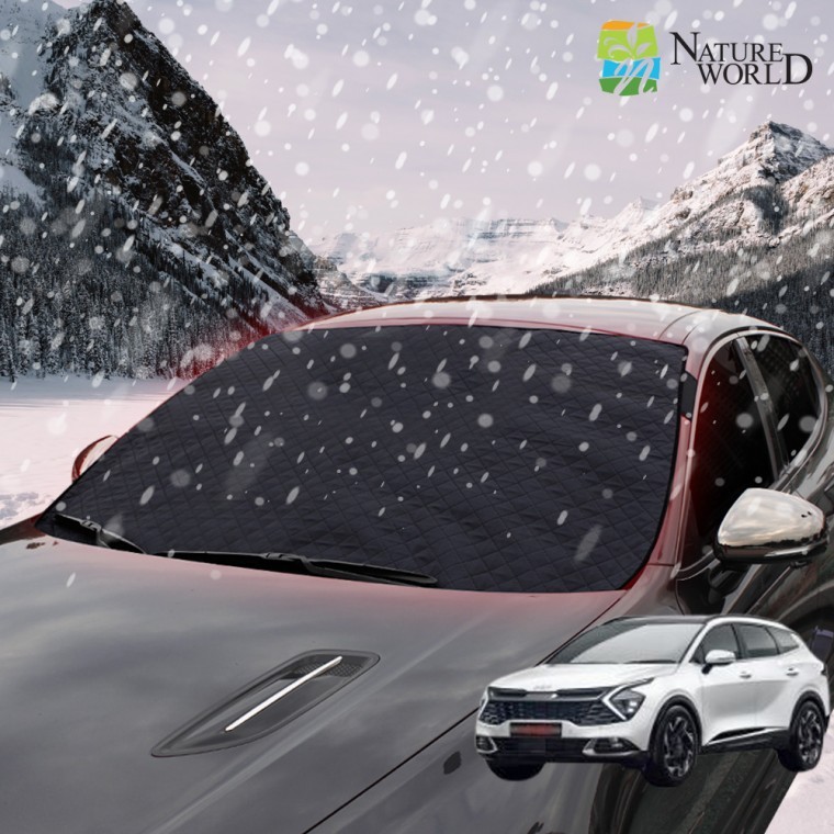 ผ้าคลุมกันฝ้ากระจกหน้ารถยนต์ Sportage NQ5 รุ่นพรีเมียมเกาหลี สำหรับทุกฤดู แบบสั่งตัด แบบธรรมดา
