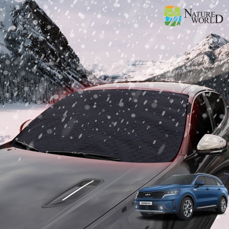ผ้าคลุมกันฝ้ากระจกหน้ารถยนต์ Sorento MQ4 รุ่นพรีเมียมเกาหลี สำหรับทุกฤดู แบบสั่งตัด แบบธรรมดา พร้อมกระเป๋าจัดเก็บ