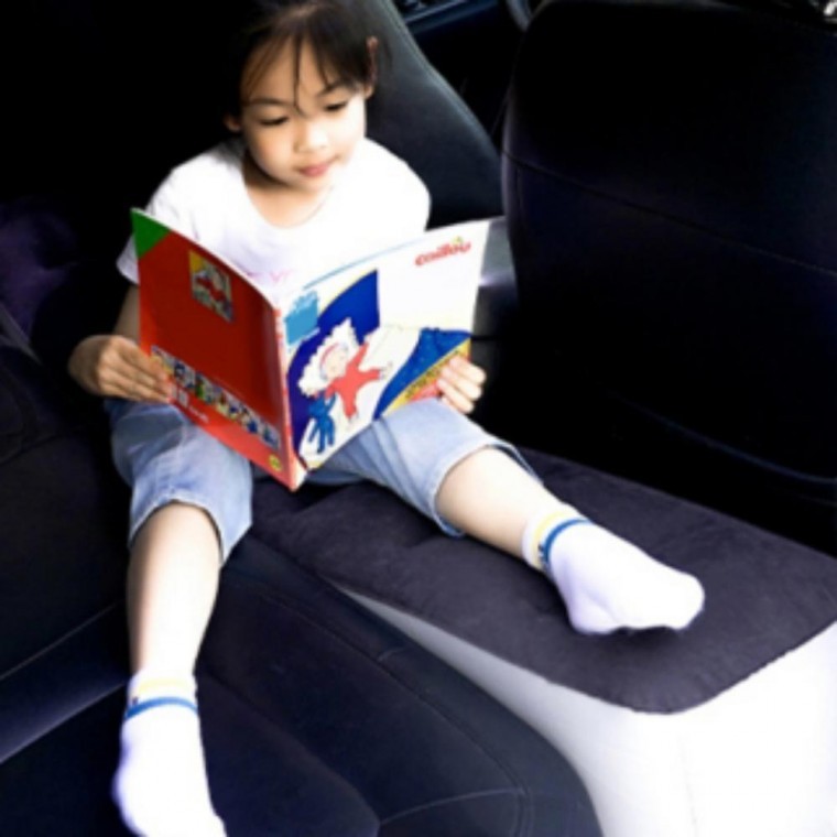 เบาะรองนั่งเป่าลมในรถยนต์สำหรับเบาะหลัง ที่นอนเป่าลม ที่พักเท้า