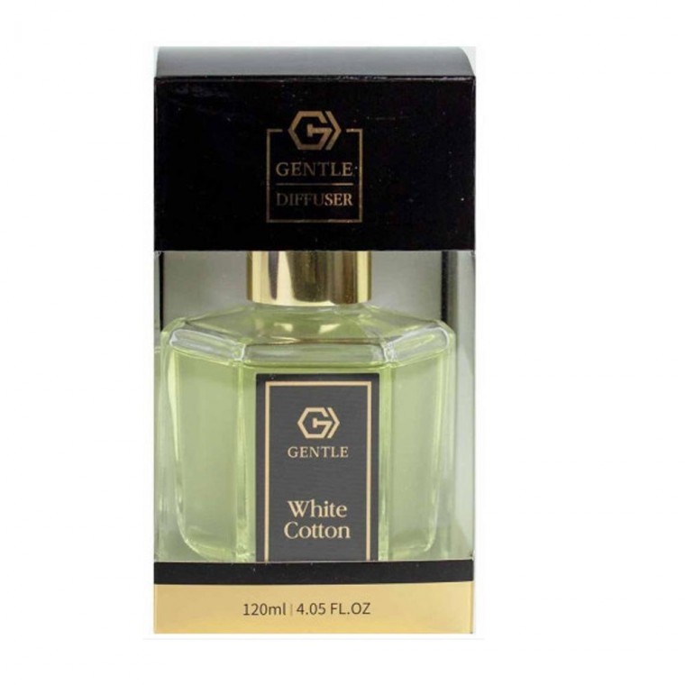 Gentle Premium Diffuser น้ำหอมปรับอากาศในรถยนต์ สำหรับห้อง 120 มล. กลิ่น White Cotton