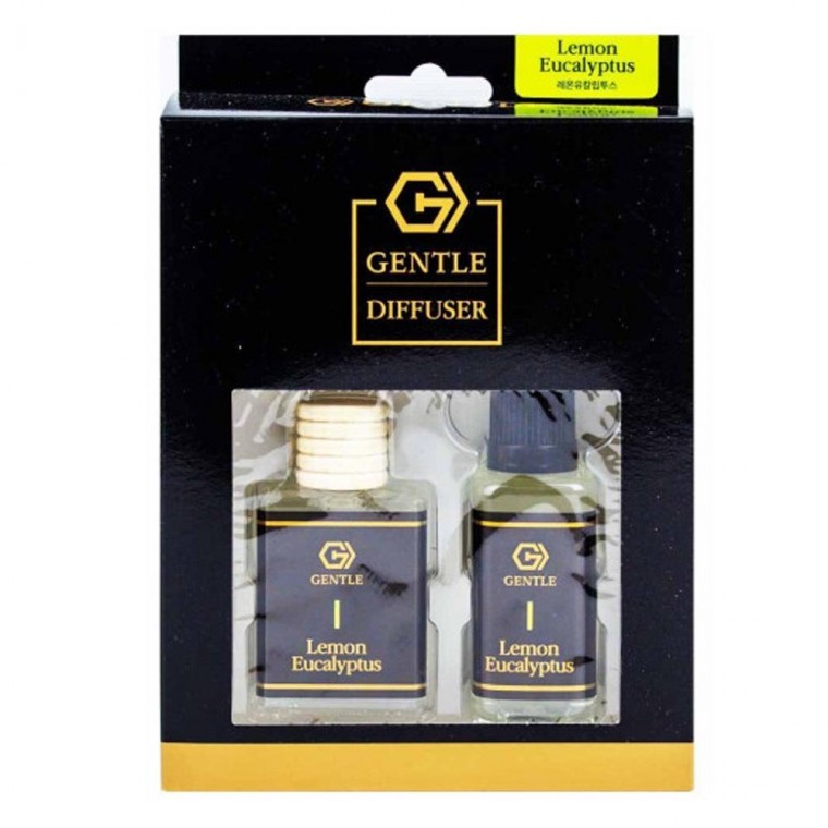 Gentle Diffuser น้ำหอมปรับอากาศในรถยนต์ สำหรับห้อง 15 มล. + รีฟิล 30 มล. กลิ่น Lemon Eucalyptus