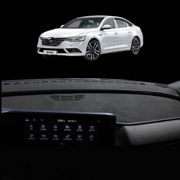 แผ่นปิดหน้าปัด Suede Non-Slip สำหรับรถยนต์ Renault SM6