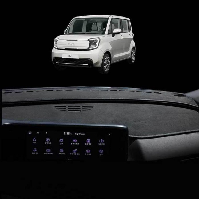 แผ่นปิดหน้าปัด Suede Non-Slip สำหรับรถยนต์ Kia Ray