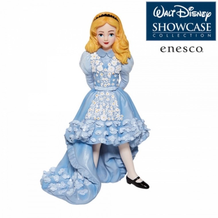 Enesco Figure Alice in Wonderland with White Flowers 18 ซม. (E6008694)