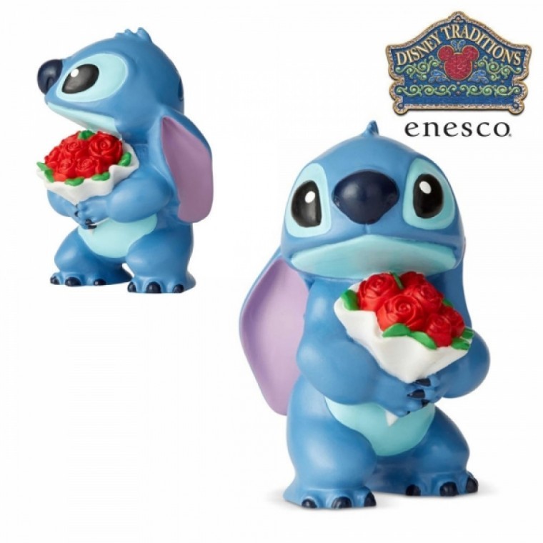 Enesco Figure Stitch with a Bouquet of Flowers 9 ซม. (E6002186)