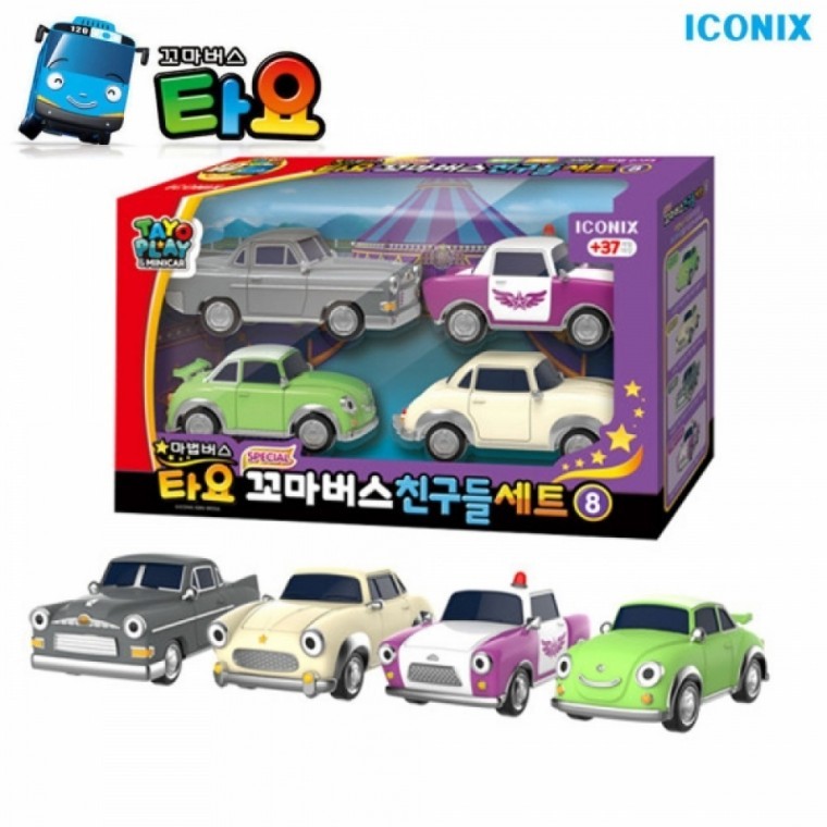 Iconix ชุดรถบัสตัวจิ๋ว Tayo Special Friends 8 (090949)