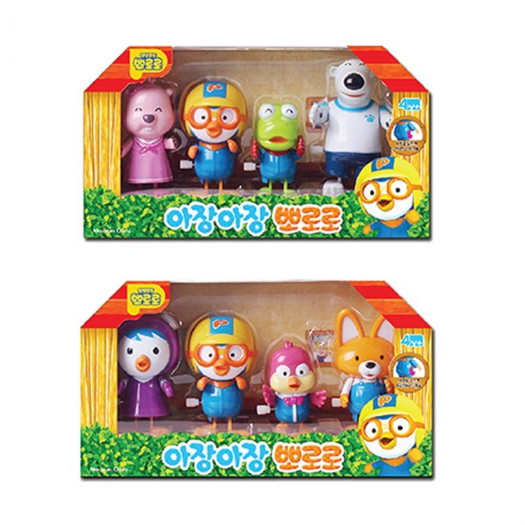 Pororo Figure แบบไขลาน 4 ชิ้น (สุ่ม)
