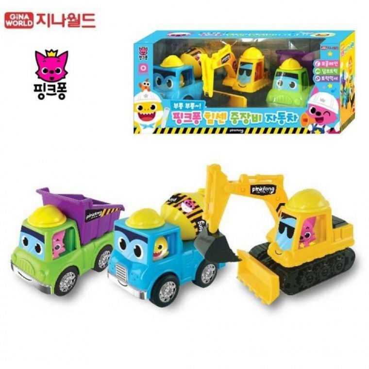 EA Jina World Pinkfong Powerful Heavy Equipment Car Set 111508