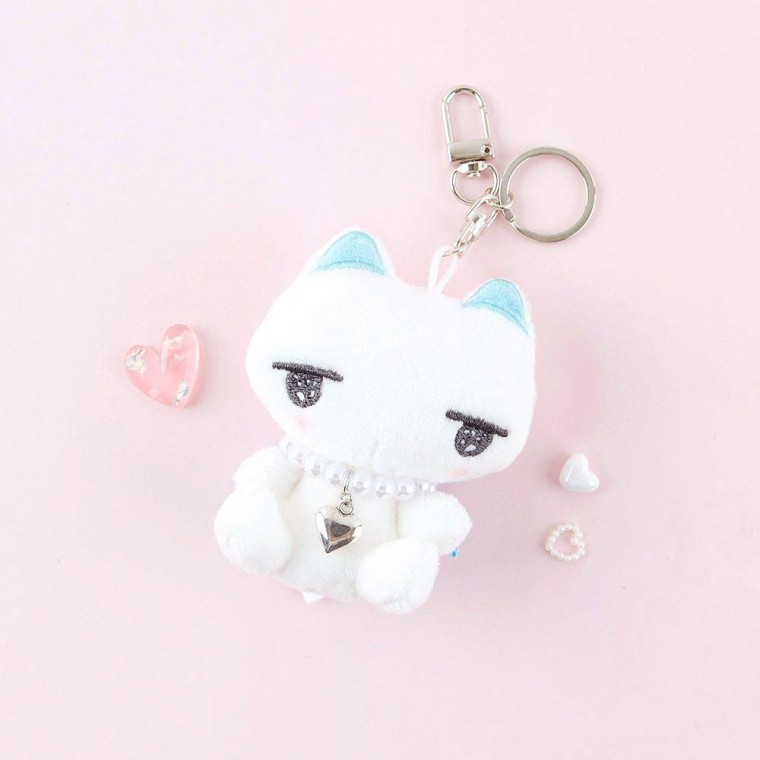 พวงกุญแจตุ๊กตา I-neko นั่ง 8 ซม.