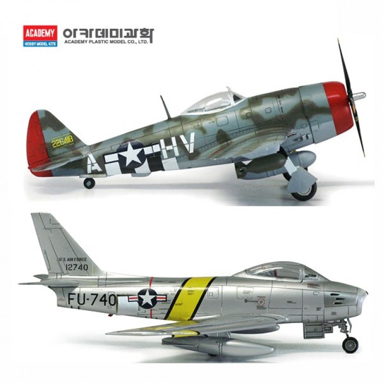Academy 1:72 P-47D & F-86E Gabreski (12530)