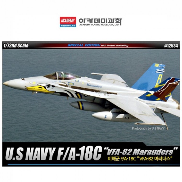Academy 1:72 US Navy FA-18C VFA-82 Marauders (12534)