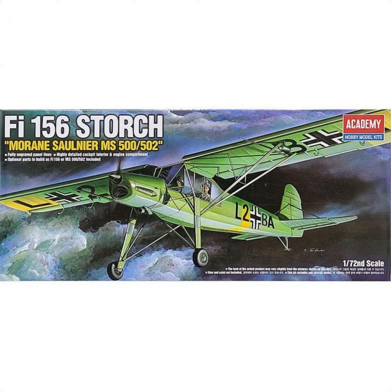 Academy Science เครื่องบิน Storch พลาโมเดลประกอบฟิกเกอร์