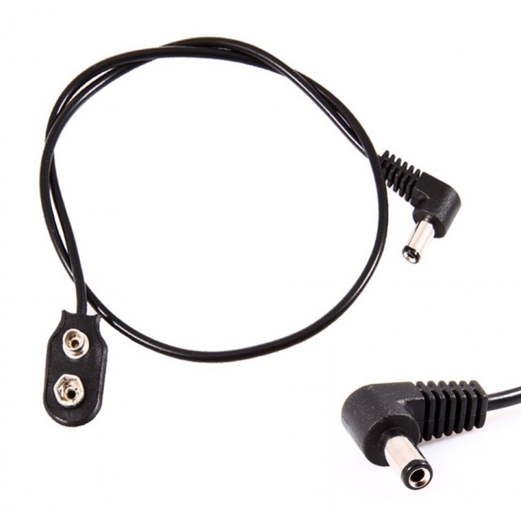 Center+Polarity Snap Cable qaKj22 สายเชื่อมต่อแบตเตอรี่ สายแจ็ค