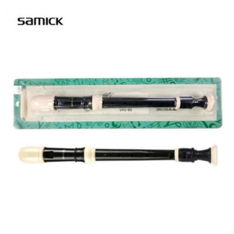 Samick Recorder SRG-80BK BL German Style สำหรับการศึกษา อุปกรณ์สำหรับวิชาดนตรี