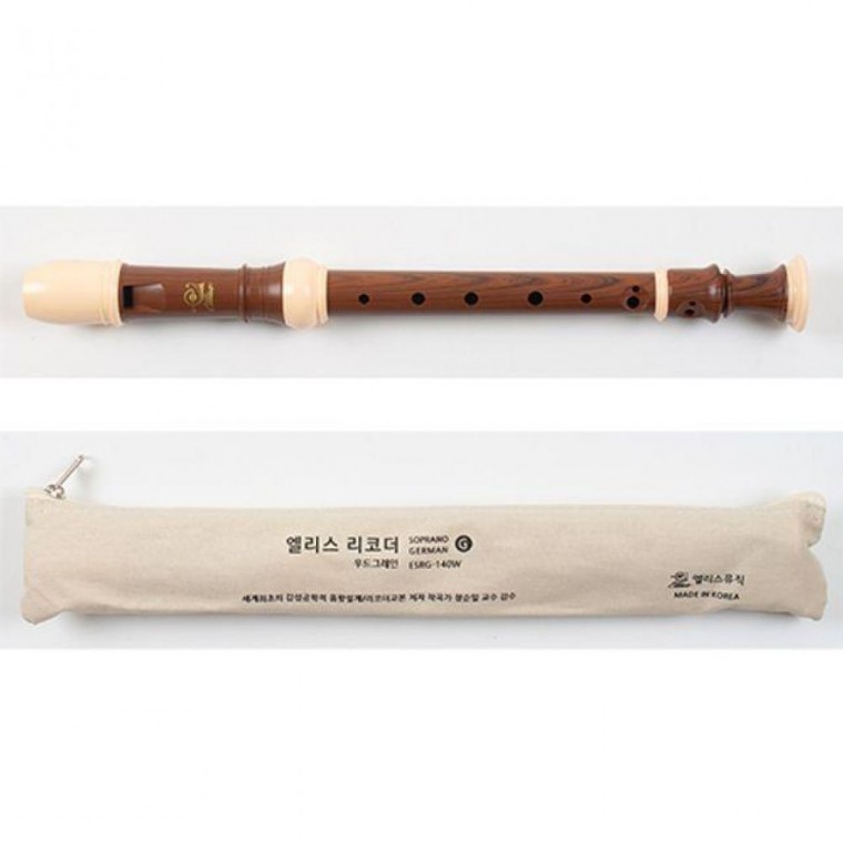 Ellis Wood Recorder Embossed Soprano German Style สำหรับการศึกษา อุปกรณ์สำหรับวิชาดนตรี