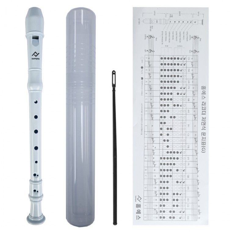 Homeyes Soprano 2-Piece Recorder German Style + 3-Piece Full Package 10 ชิ้น