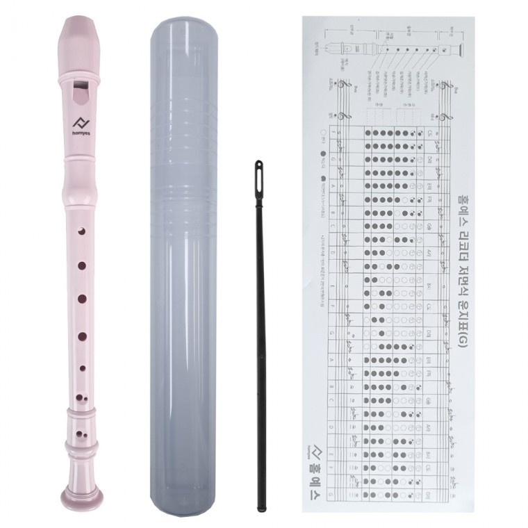 Homeyes Soprano 2-Piece Recorder German Style + 3-Piece Full Package 20 ชิ้น