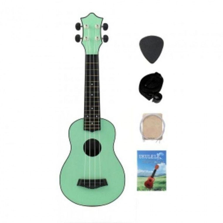 Ukulele Our Music Soprano Ukulele Full Set Mint สำหรับฝึกซ้อม