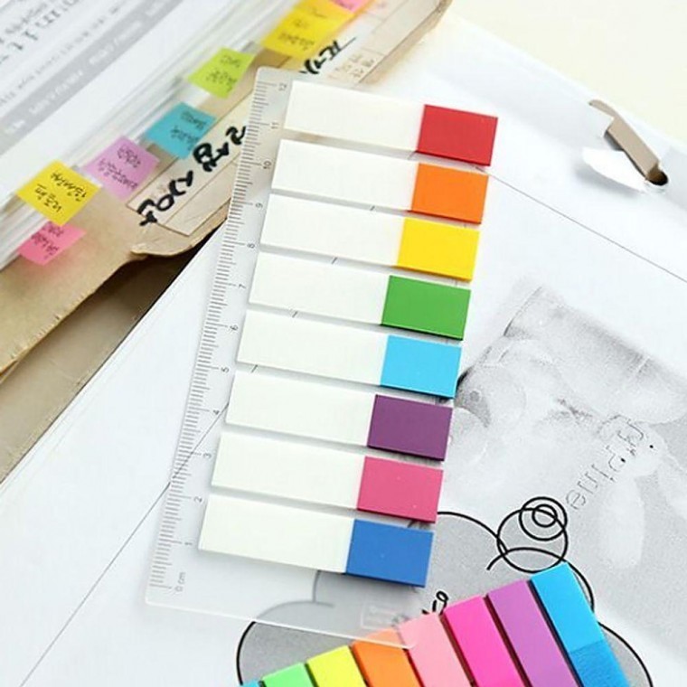 ฟิล์มฉลาก 15 แผ่น 8 สี 3P มาร์กเกอร์ อินเด็กซ์ สติกเกอร์