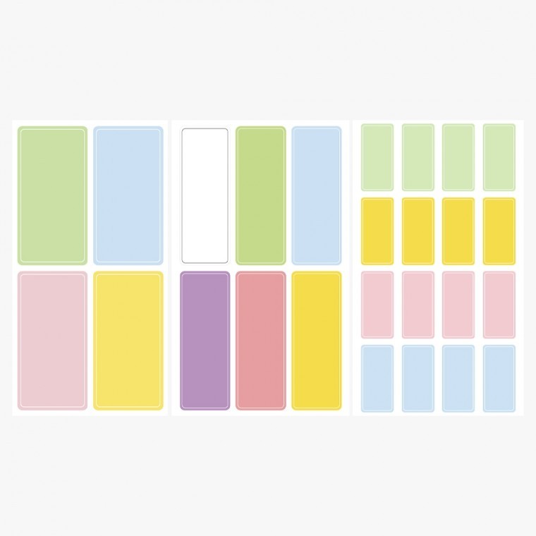 สติกเกอร์ป้ายชื่อ กันน้ำ เมมโม ลอกได้ สี