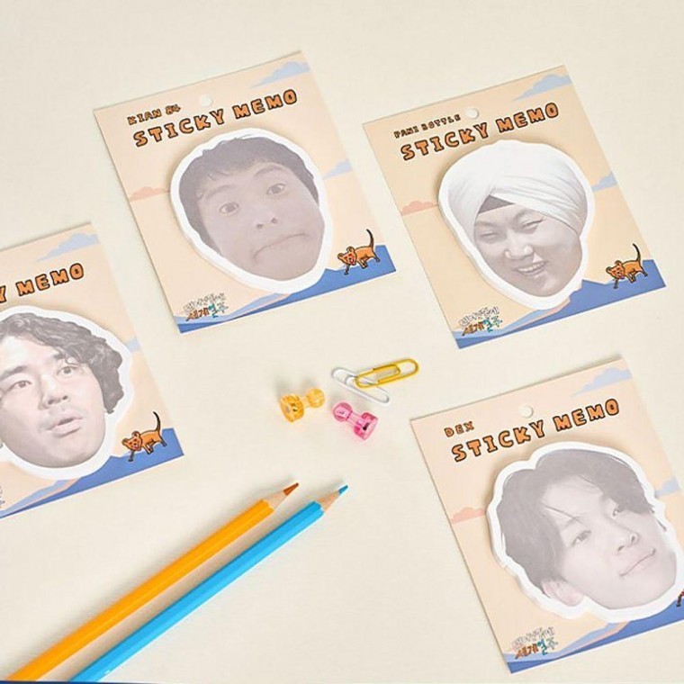 สติกเกอร์เมโม Around the World (4 ชิ้น)