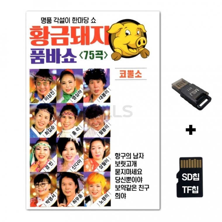 [WD] ชิปเพลง SD + เครื่องอ่าน USB รวมเพลง Golden Pig Pumba Show 75 เพลง