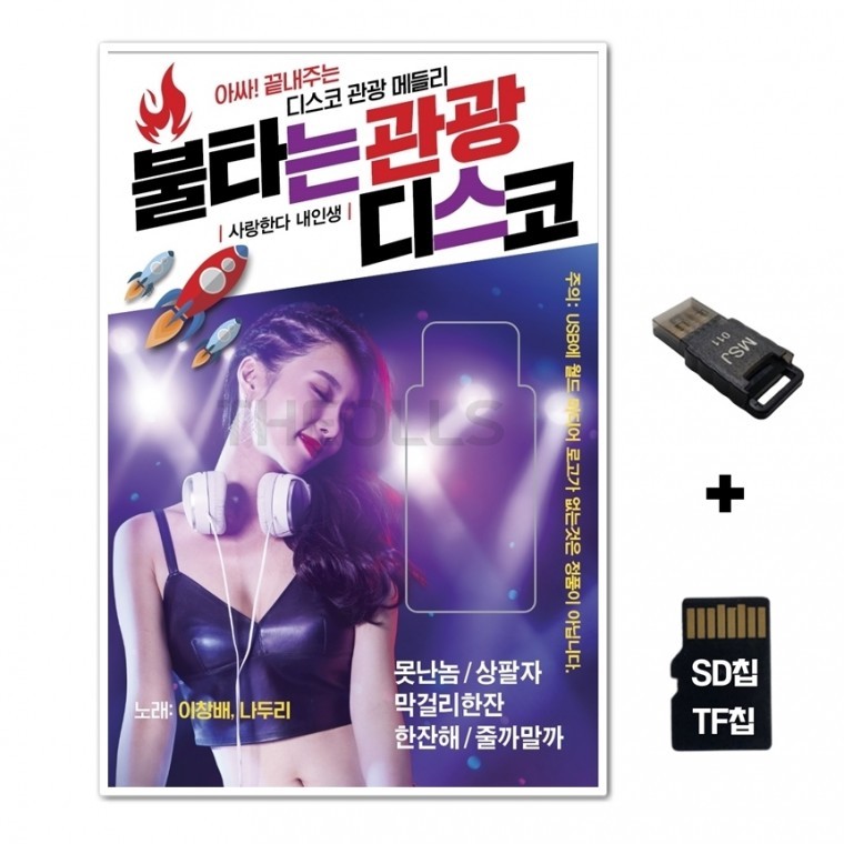 [WD] ชิปเพลง SD + เครื่องอ่าน USB รวมเพลง Burning Tourism Disco 80 เพลง