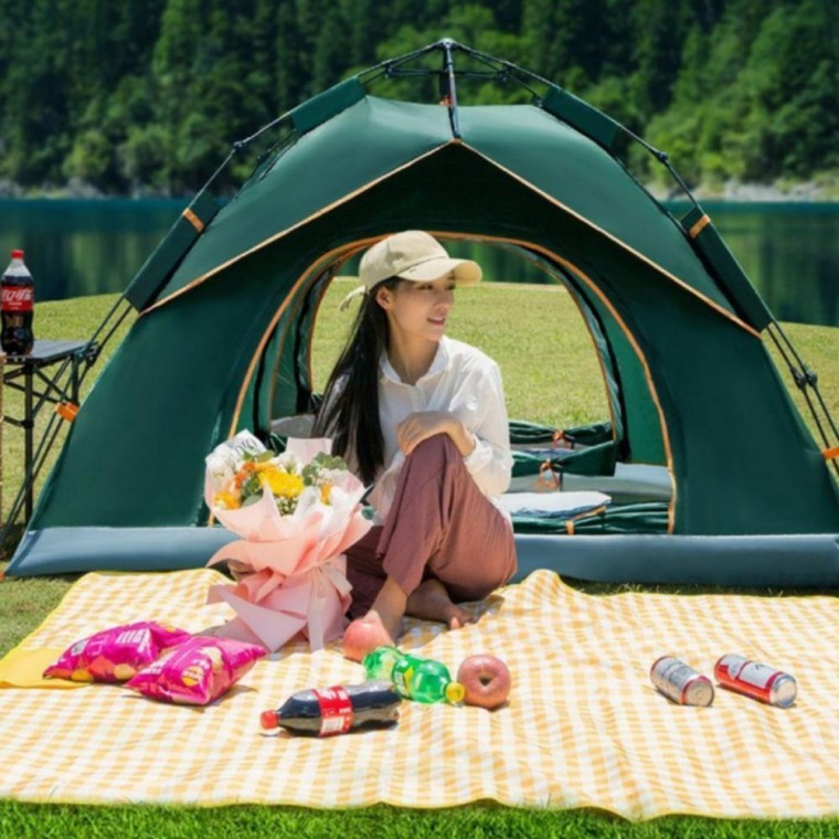เต็นท์ Pop-up สำหรับ 2-3 คน, สำหรับปิกนิก, กันแดด, ตกปลา, แคมป์ปิ้ง