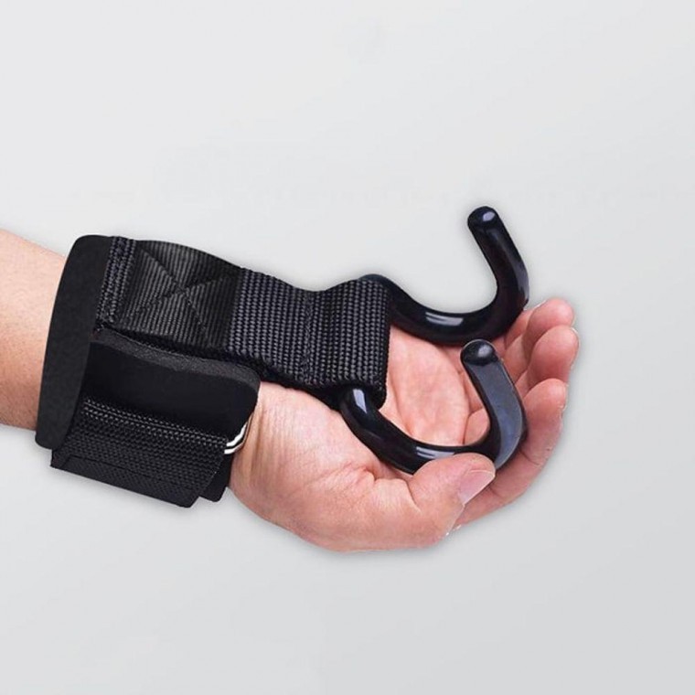 ตะขอสำหรับยกน้ำหนัก สายรัดฟิตเนส แถบรัดข้อมือ สนับ ถุงมือ ชั้นวางข้อมือ