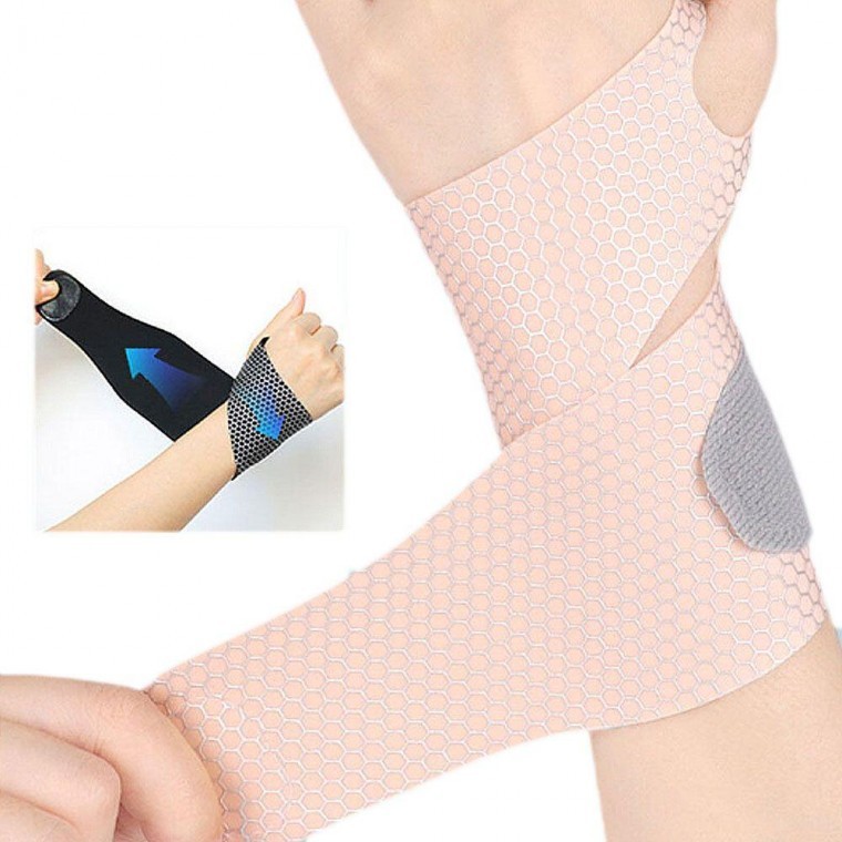 สนับข้อมือแบบบาง 2 ชิ้น สำหรับเล่นกีฬา สายรัด ทำงานคอมพิวเตอร์ สำหรับฟิตเนส