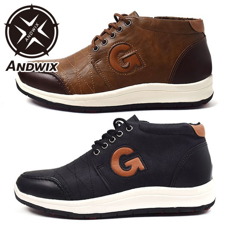 รองเท้ากอล์ฟกันหนาวสำหรับผู้ชาย Andes Wix G Cannon Spikeless แบบมีซิป