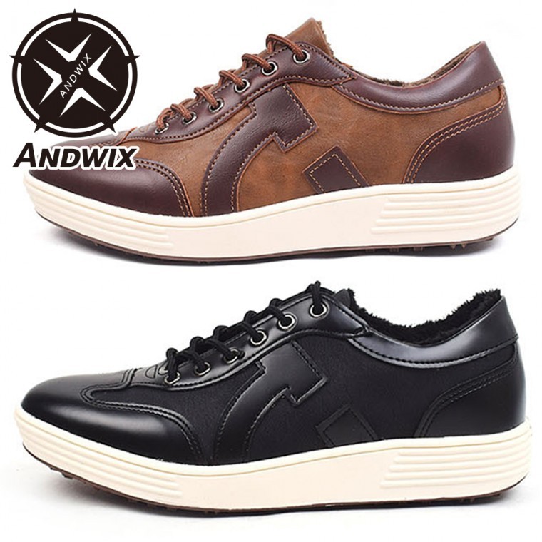 รองเท้ากอล์ฟกันหนาวสำหรับผู้ชาย Andes Wix Burst Spikeless