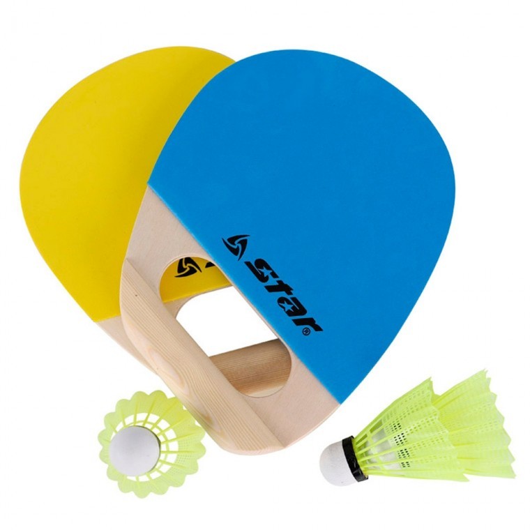 ชุดไม้แบดมินตัน Sponi Padminton (Yellow, Blue) (NXR200)