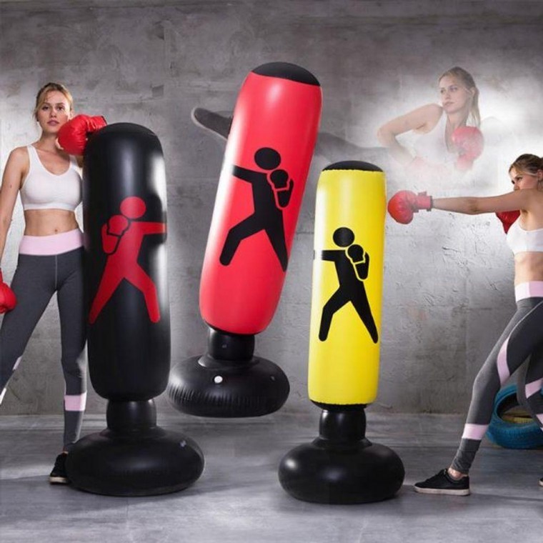 กระสอบทราย Punching Bag Stand Air Kickboxing สำหรับใช้ในบ้าน 160 ซม. 1