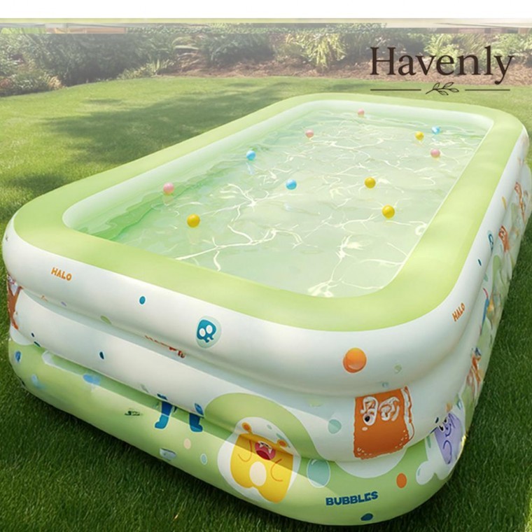 สระว่ายน้ำพับได้สำหรับแคมป์ปิ้ง Havenly Haven Nest ขนาด 3 ม. 3 ชั้น พองลมได้ เคลื่อนย้ายได้ ขนาดใหญ่ สำหรับใช้ในบ้าน สระว่ายน้ำสำหรับเด็กกลางแจ้ง