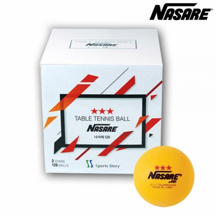 ลูกปิงปอง Nasare 3 ดาว (120 ลูก) (สีส้ม) (SSNRSR120TB)